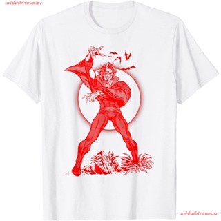 Marvel Morbius Red Hue Portrait T-Shirt เสื้อยืดแขนสั้น overside เสื้อยืดผู้หญิง เสื้อยืดผู้ชาย เสื้อยืดพิมพ์ลาย เสื้อยื