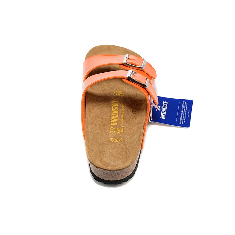 original-birkenstock-slippers-birkenstock-two-button-orange-mirror-sandals-34-43