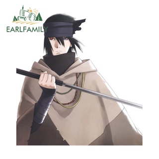 Earlfamily สติกเกอร์ไวนิล ลายการ์ตูนนารูโตะ Uchiha Sasuke กันน้ํา กันรอยขีดข่วน ขนาด 13 ซม. x 12.4 ซม. สําหรับติดตกแต่งรถยนต์