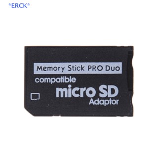 Erck&gt; อะแดปเตอร์การ์ดหน่วยความจํา Micro SD เป็น Memory Stick สําหรับ PSP ใหม่