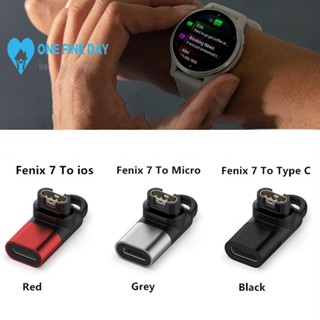 อะแดปเตอร์ชาร์จ Type C Micro ios USB ตัวเมีย เป็น 4pin สําหรับ Garmin Fenix 7 6 5 Instinct 2S Venu 2 E3N4