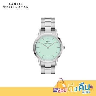 (ทักแชทรับโค้ด) Daniel Wellington นาฬิกาข้อมือ ICONIC LINK MINT 32 มม สีเงิน