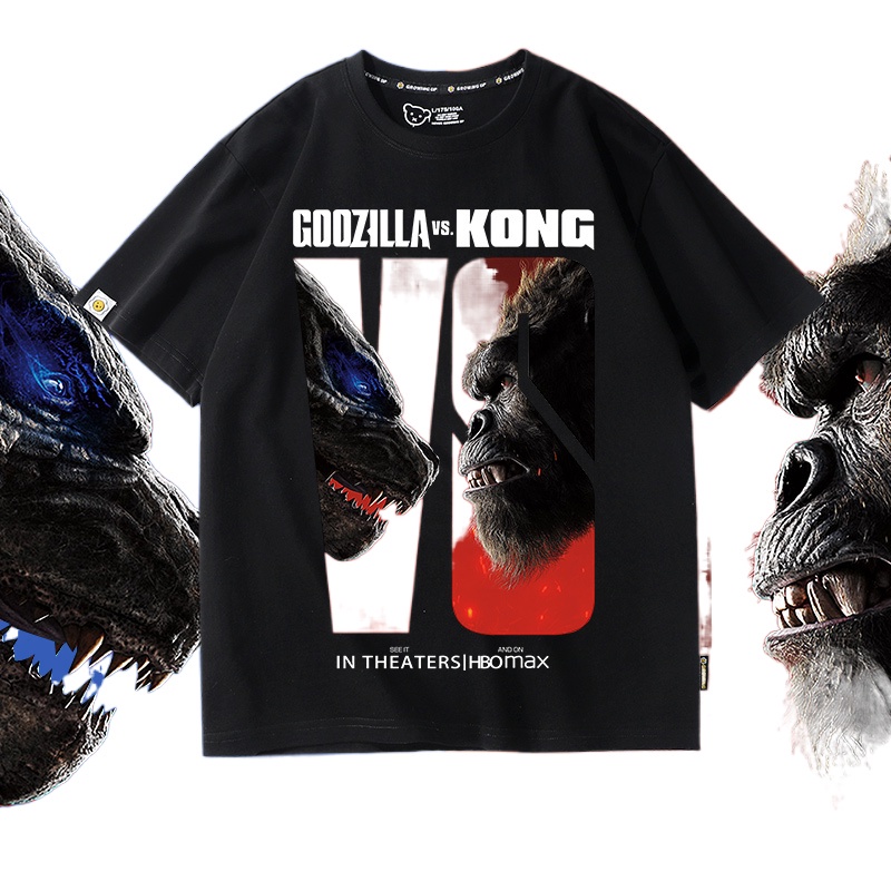 T-shirt King Kong Noir, Homme Taille L, Manches Courtes, Coton, Vintage, Fabriqué USA, Neuf