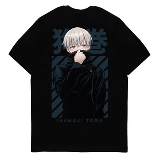 2023เสื้อยืดผ้าฝ้ายเสื้อยืดแขนสั้น พิมพ์ลายการ์ตูนอนิเมะ Jujutsu Kaisen Inumaki Toge V2 สไตล์ญี่ปุ่น สําหรับผู้ชาย และผู