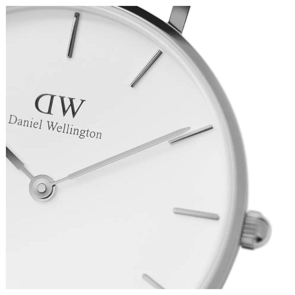 ทักแชทรับโค้ด-daniel-wellington-นาฬิกาข้อมือ-petite-sterling-white-s-32มม-สีเงิน
