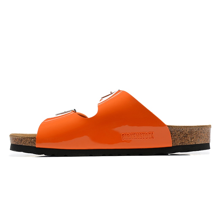 original-birkenstock-slippers-birkenstock-two-button-orange-mirror-sandals-34-43