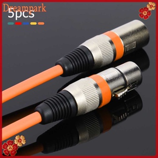 สายเคเบิ้ล Xlr ตัวผู้ เป็น ตัวเมีย M/F ฟอยล์ + สายสัญญาณเสียงถัก 5 ชิ้น 3Pin