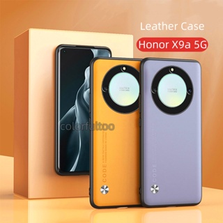 เคสโทรศัพท์หนัง ซิลิโคนนุ่ม TPU ผิวด้าน กันรอยนิ้วมือ สไตล์เรโทร สําหรับ Huawei Honor X9a 5G X9 A HonorX9a