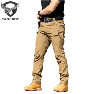 Eagblade กางเกงคาร์โก้ยุทธวิธี สําหรับผู้ชาย IX7-Stretch.XS-4XL.In สีน้ําตาล
