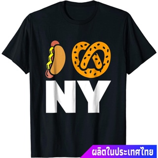 New York Yankees MBL เบสบอลแขนสั้น  ระบายอากาศได้  คอกลม การพิมพ์แฟชั่น I Love New York Tee-Shirts teebaseball _1