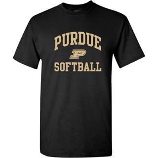 tshirtเสื้อยืดคอกลมฤดูร้อนเสื้อยืดแขนสั้น พิมพ์ลาย NCAA Arch Softball สีพื้น สําหรับผู้ชายSto4XL