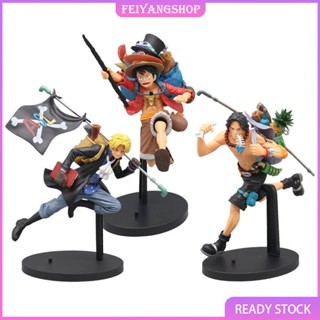 โมเดลฟิกเกอร์ อนิเมะ One Piece Ace Luffy Sabo Three Brothers