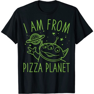 Disney Pixar Toy Story Neon Green Alien Pizza Planet T-Shirt T-Shirt_05