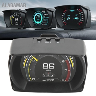 ALABAMAR Smart HUD OBD2 GPS Inclinometer จอแสดงผล LCD Universal สำหรับรถยนต์ SUVs RVs Pickups Off Roads