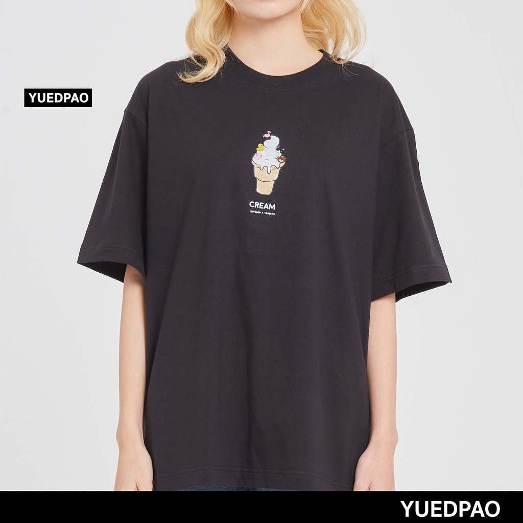 yuedpao-x-toogton-ผ้าหนาทรงสวย-ยับยากรีดง่าย-รับประกันไม่ย้วย-2-ปี-เสื้อยืด-oversized-i-cream-set-black-amp-white-04