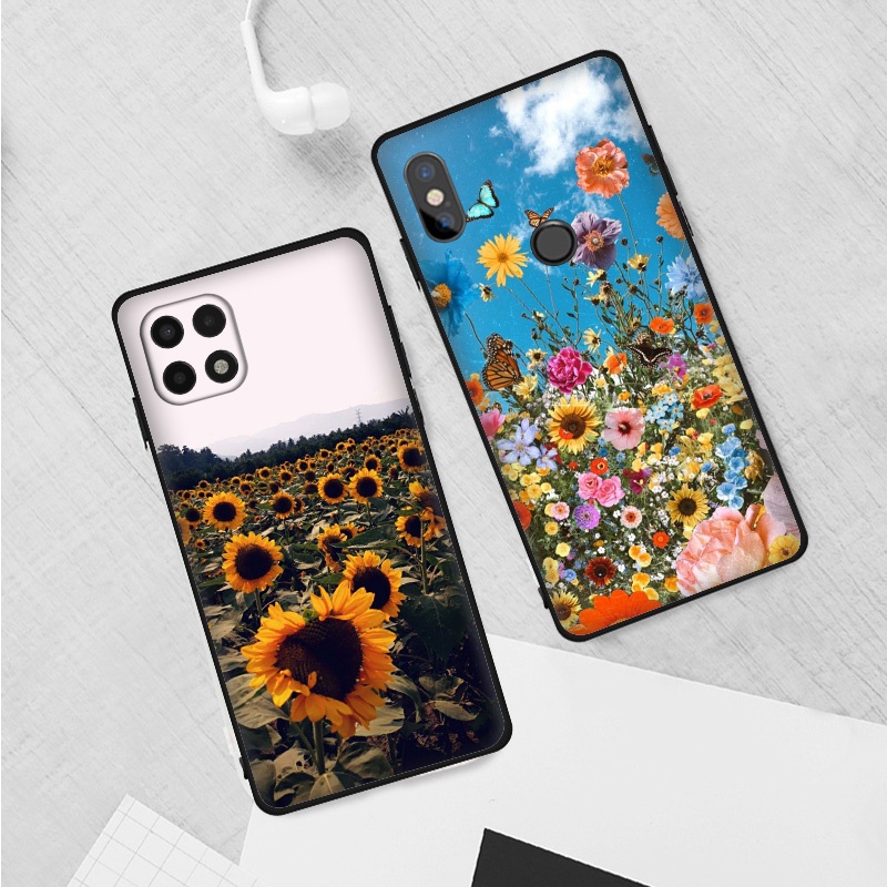 เคสโทรศัพท์ซิลิโคน-ลายดอกไม้-สําหรับ-redmi-8a-9a-9c-9t-9c-nfc-10x-10-10c