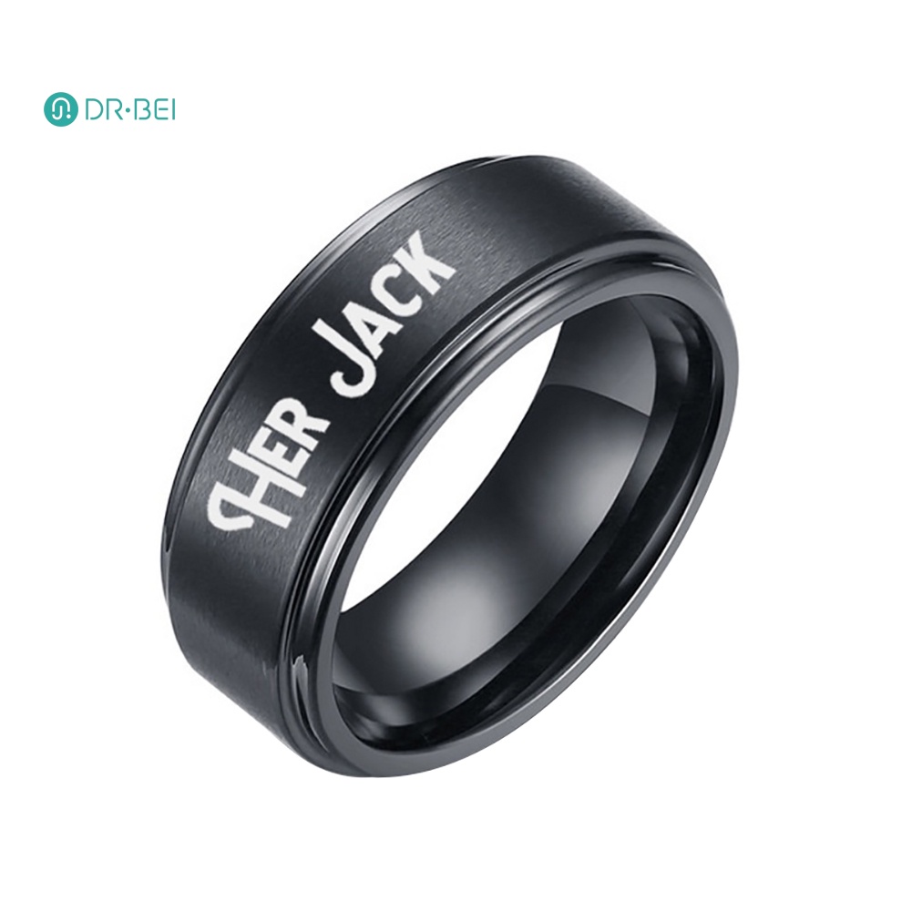dr-bei-his-sally-her-jack-แหวนคู่รัก-เหล็กไทเทเนียม-โรแมนติก-ของขวัญสําหรับคู่รัก