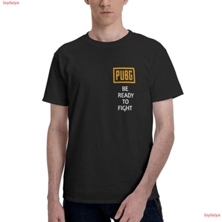 loylaiya เสื้อยืดชาย PUBG MOBILE เสื้อยืดเกมมิ่ง Pubg Be Ready To Fight Classic T-Shirt Tee Shirts Mens Basic Shor_03