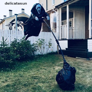 Delicatesun ฮาโลวีนตกแต่งสวน Grim Reaper ผีหุ่นไล่กาหุ่นไล่กาฮาโลวีน Props ดี