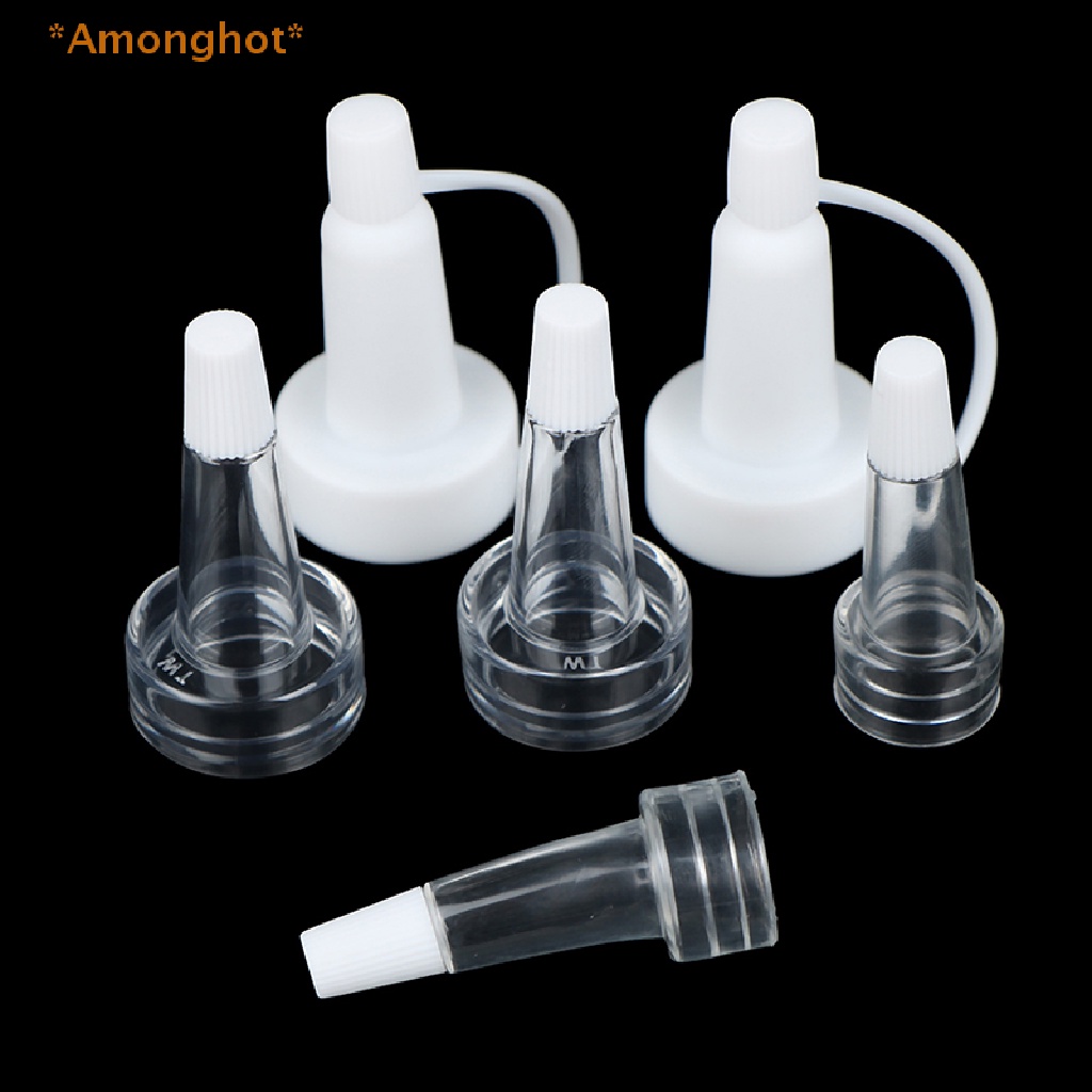 amonghot-gt-หลอดซิลิโคนใส-สําหรับบีบีครีม-เซรั่ม-10-ชิ้น