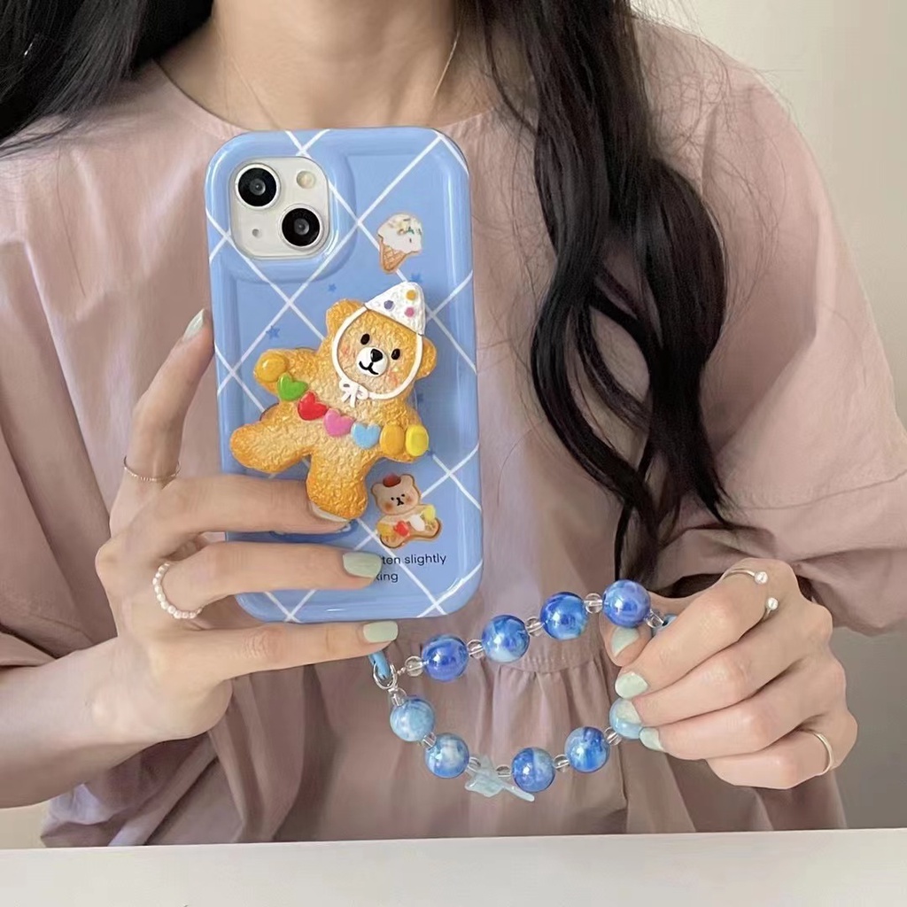 เคสโทรศัพท์มือถือ-ลายการ์ตูน-สีฟ้า-พร้อมสายโซ่คล้อง-สําหรับ-iphone-11-12-12pro-12promax-13-13pro-13promax-14-14pro-14promax