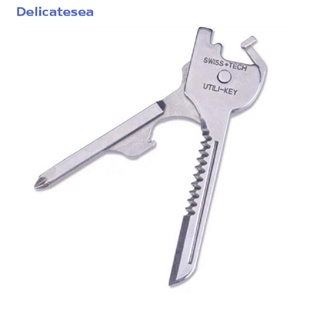 [Delicatesea] 6 in 1 พวงกุญแจไขควง ที่เปิดขวด ขนาดเล็ก พับได้
