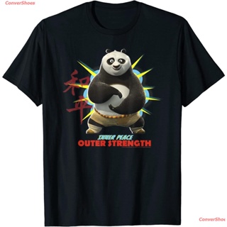 เสื้อยืดลำลอง Kung Fu Panda Po Inner Peace Out Strength Portrait T-Shirt Mens Womens T-shirts_01