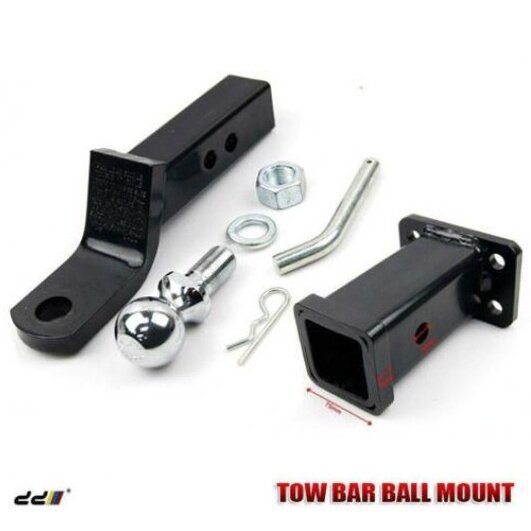 xvyy Tow Bar Tongue Ball Mount Hitch 2" Tow Ball & Hitch Pin ชุดล็อค เครื่องมือลากจูง (สำหรับชุด