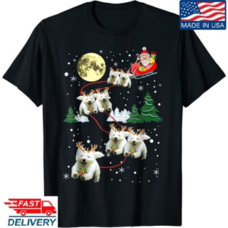 Santa Ride Sleigh Reindeer Westie Christmas Dog Lover Gift T-Shirt X-Mas Tees_02