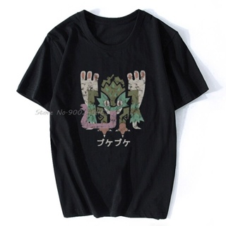 ใหม่ เสื้อยืด ผ้าฝ้าย พิมพ์ลาย Monster Hunter World Pukei Kanji Icon สไตล์ฮาราจูกุ สําหรับผู้ชาย และผู้หญิง_04