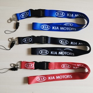 Kia สายคล้องคอ เชือกเส้นเล็ก ถอดออกได้ โลโก้รถยนต์ ID การ์ด โทรศัพท์มือถือ เชือกเส้นเล็ก