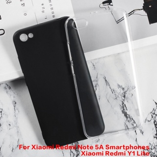 Xiaomi Redmi Note 5A Y1 Lite เคส สีดํา ด้าน นิ่ม TPU ซิลิโคน ป้องกันเต็มรูปแบบ