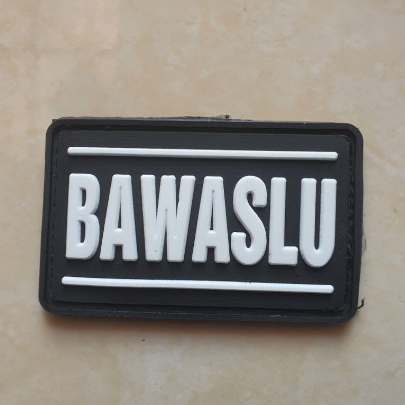 hitam-แผ่นปะยาง-ลายโลโก้-bawaslu-basic-black-election-supervisory-agency-election-velcro-สําหรับเขียนข้อความ