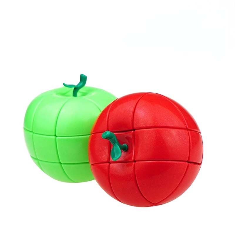 yj-ลูกบาศก์ปริศนา-รูปแอปเปิ้ล-สีแดง-สีเขียว-ขนาด-3x3