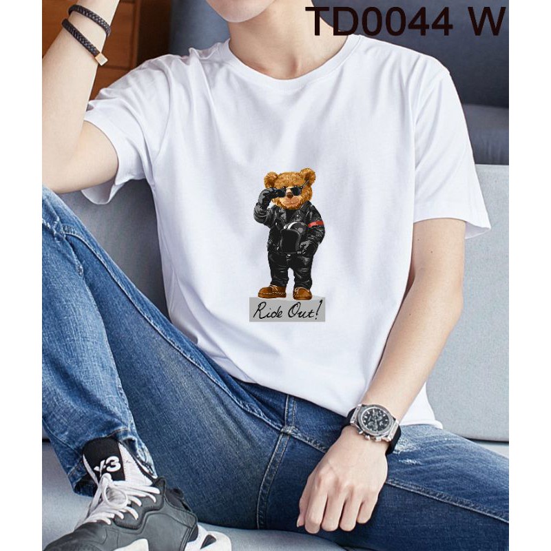 local-stock-td0044-slogan-teddy-bear-tshirt-ride-out-asian-size-unisex-cutting-cotton-tees-couple-family-tops-casu-02