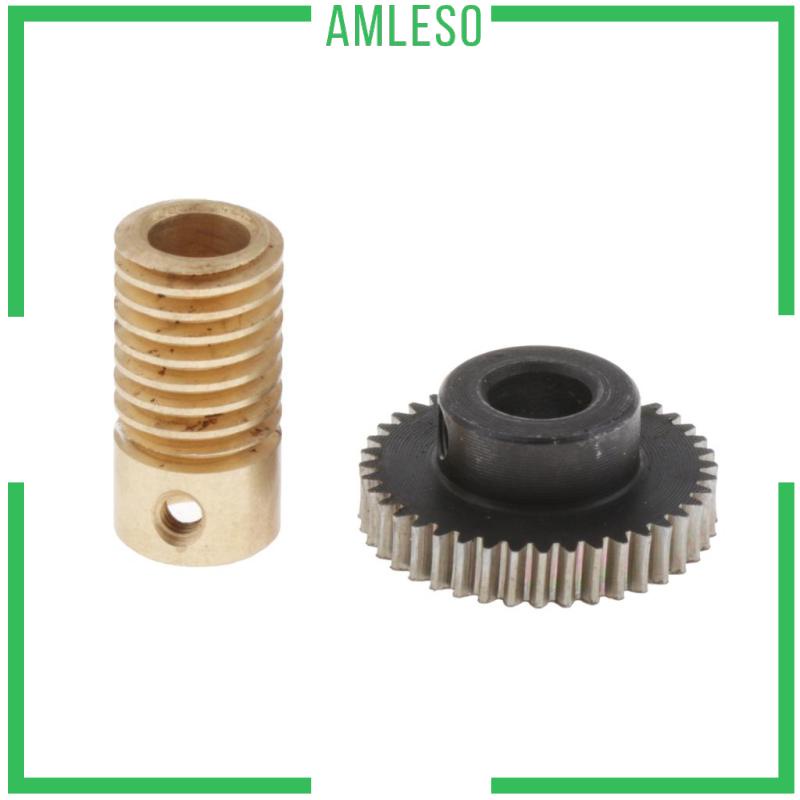 amleso-ชุดเพลาเฟืองหนอน-เหล็ก-0-5-modulus-และเพลาเกียร์ทองเหลือง