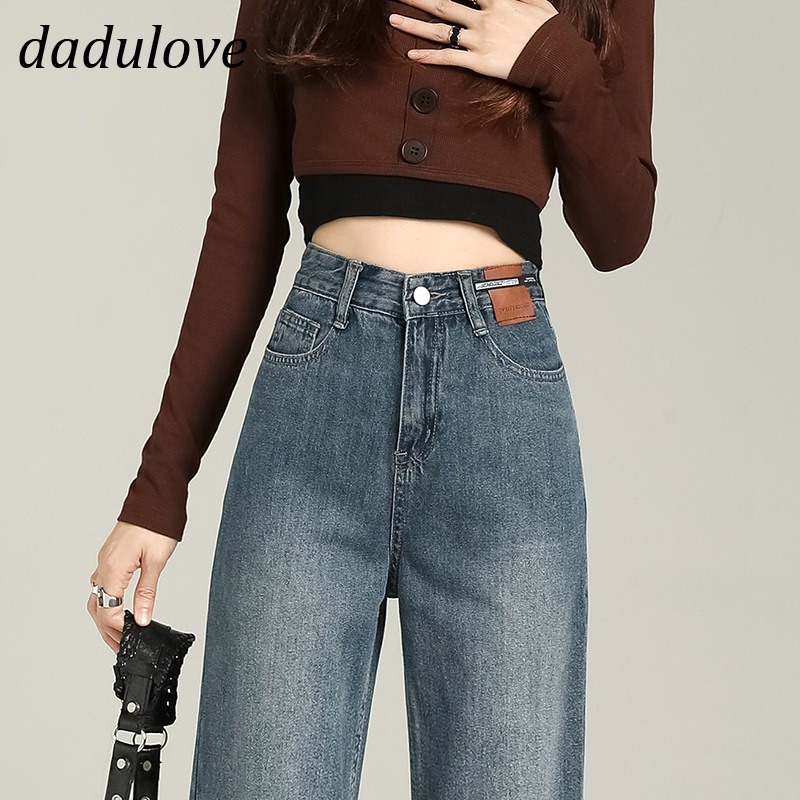 dadulove-new-korean-version-of-ins-washed-retro-jeans-high-waist-loose-wide-leg-pants-womens-straight-pants