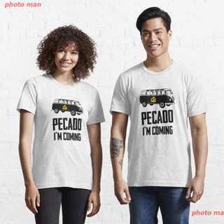 เสื้อขาว photo man เสื้อยืดลายการ์ตูน เสื้อPUBG MOBILE PUBG Pecado Im Coming Essential T-Shirt men_01
