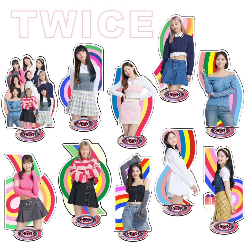 twice-สแตนดี้อะคริลิค-รูปดาว-สไตล์เกาหลี-สําหรับตกแต่งโต๊ะ