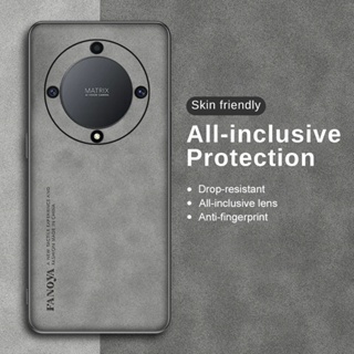 ใหม่ เคสโทรศัพท์มือถือหนัง Pu นิ่ม กันรอยเลนส์กล้อง หรูหรา สําหรับ Huawei Honor X9a 5G X6 X8 X9 5G 4G X7 70 HonorX9a HONORX6