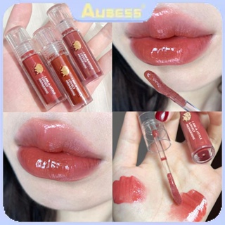 Light Lip Water Gloss ให้ความชุ่มชื้นยาวนานสี Lip Glaze Nude Light Lip Tint บำรุงกันน้ำ Aubess.life.store