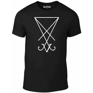 Xin1- [พร้อมส่ง] เสื้อยืดผ้าฝ้าย 100% พิมพ์ลาย Lucifer Sigil Satan Occult Religion Horror Witch โอเวอร์ไซซ์ ไซซ์ XS_04