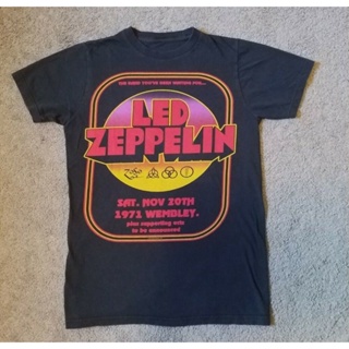 2012 Mythgem Led Zeppelin Concert T Shirt Wembley 1971 Black Size S_03