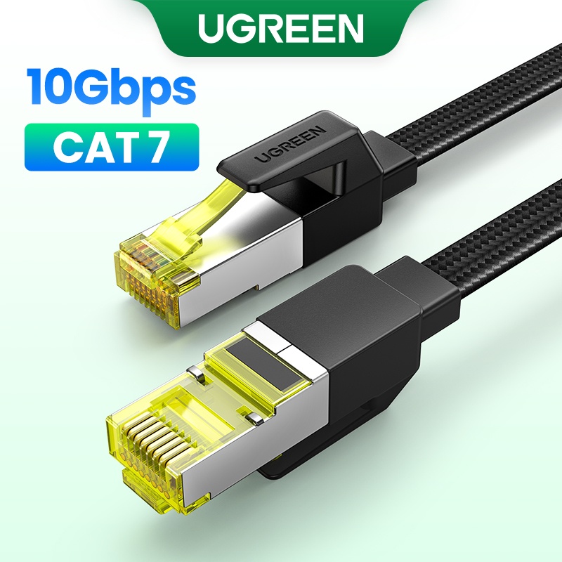 ภาพหน้าปกสินค้าUGREEN Cat 7 10 Gbps Flat Ethernet สายเคเบิ้ลเชื่อมต่อความเร็วสูง จากร้าน ugreen.th บน Shopee