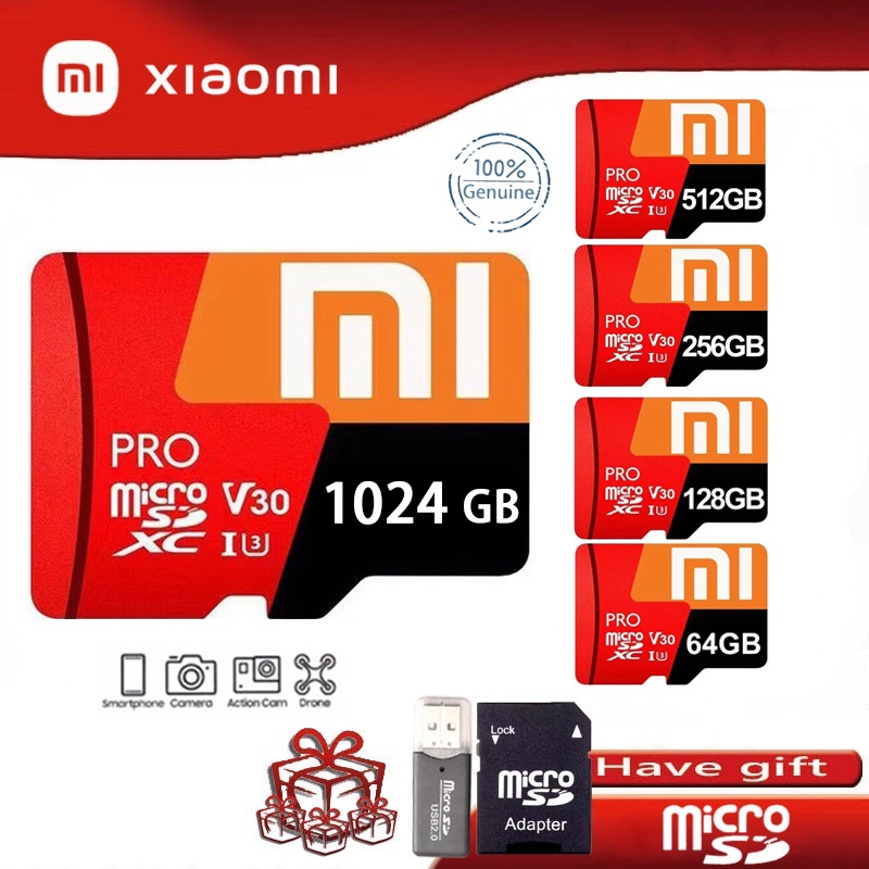 ภาพหน้าปกสินค้าXiaomi การ์ดหน่วยความจํา MicroSD Class 10 2TB 512GB 128GB 32GB 8GB 100MB SD เมมโมรี่การ์ดของแท้ จากร้าน renwan.th บน Shopee