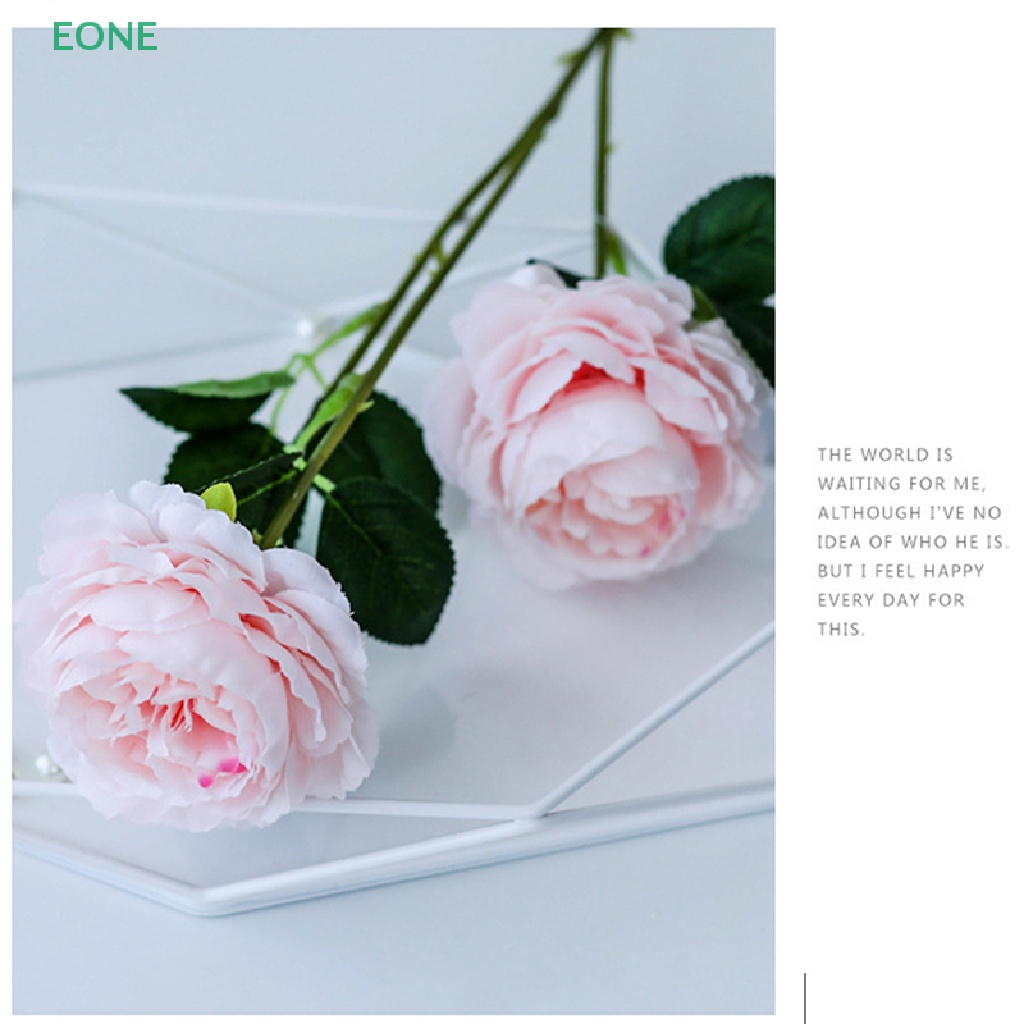 eone-ดอกโบตั๋นประดิษฐ์-ดอกกุหลาบผ้าไหม-3-หัว-สําหรับตกแต่งผนังบ้าน-งานแต่งงาน