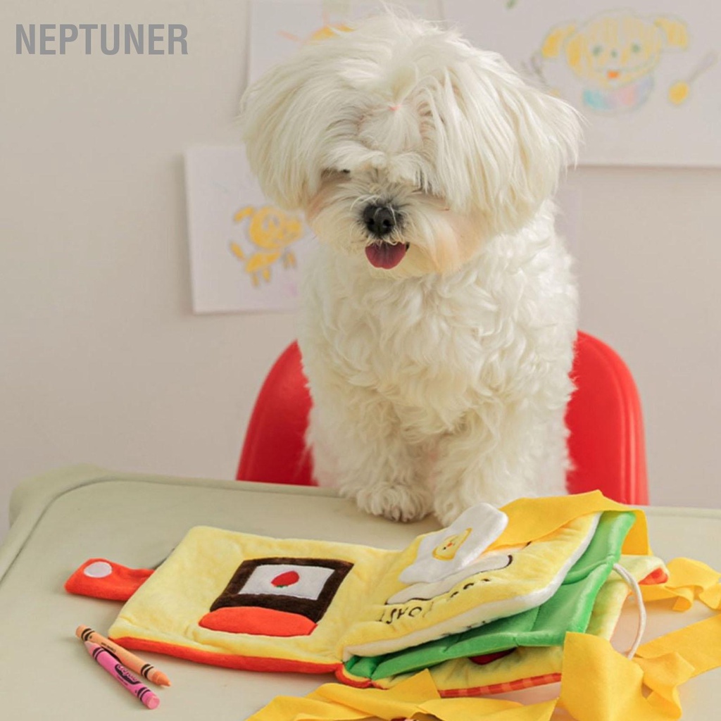 neptuner-หนังสือตุ๊กตาสุนัข-ของเล่นส่งเสียงดัง-น่ารัก-สําหรับสัตว์เลี้ยง