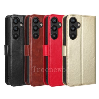 เคสโทรศัพท์หนัง ฝาพับ พร้อมช่องใส่บัตร ขาตั้งวาง สําหรับ Samsung A05 A05S A24 A34 5G A54 A04 A14 A04S A33 A23 A13 A22 A32 A03 A03s A02s A52 A52s A02 A12