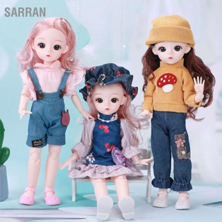 SARRAN 11.8in ตุ๊กตาแฟชั่นน่ารัก Poseable ของเล่นเด็กของขวัญวันเกิดสำหรับเด็กผู้หญิงอายุ 3 ปีขึ้นไป