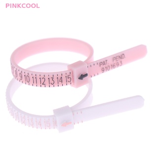 Pinkcool เครื่องวัดขนาดแหวน พลาสติก ของแท้ ไซส์ US